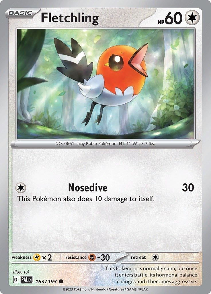 Image for Fletchling (163/193) (PAL) - Pokemon