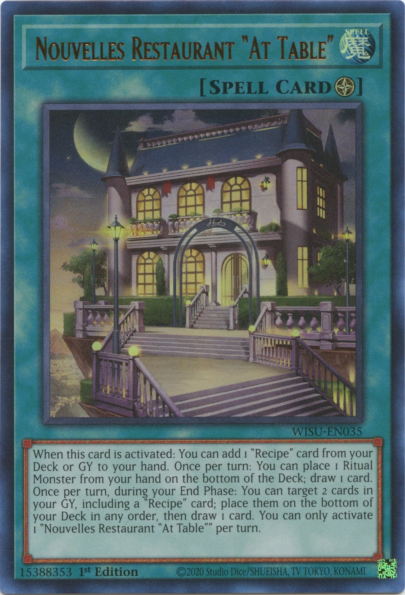 Image for Nouvelles Restaurant "At Table" (WISU-EN035) (WISU) - YuGiOh