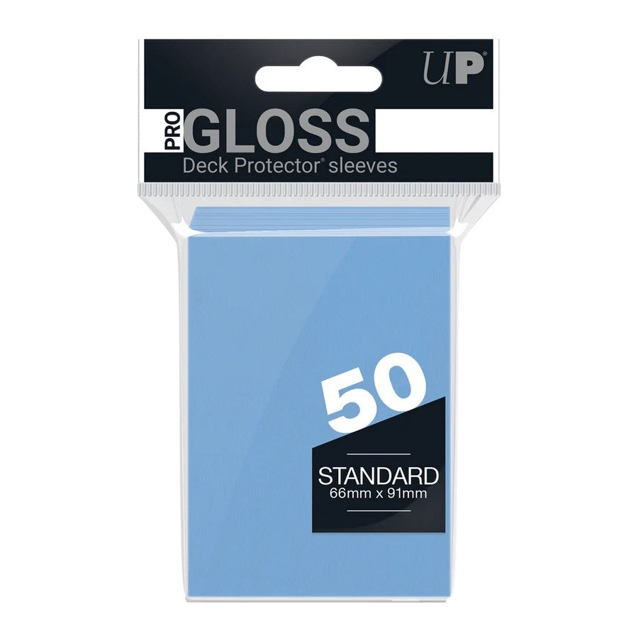 Image for PRO-Gloss Standard Deck Protectors - Light Blue (50-Pack) - Card Sleeves
