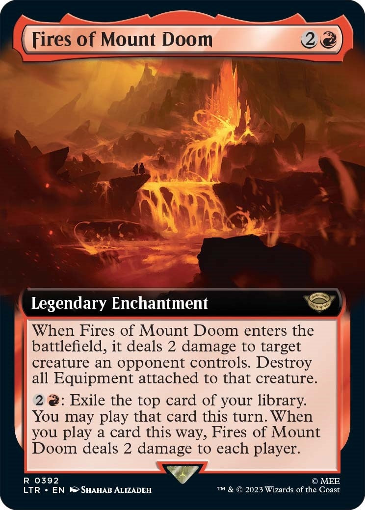 Image for Fires of Mount Doom (Extended Art) (392) (Universes Beyond: The Lord of the Rings: Tales of Middle-earth) - Magic: The Gathering