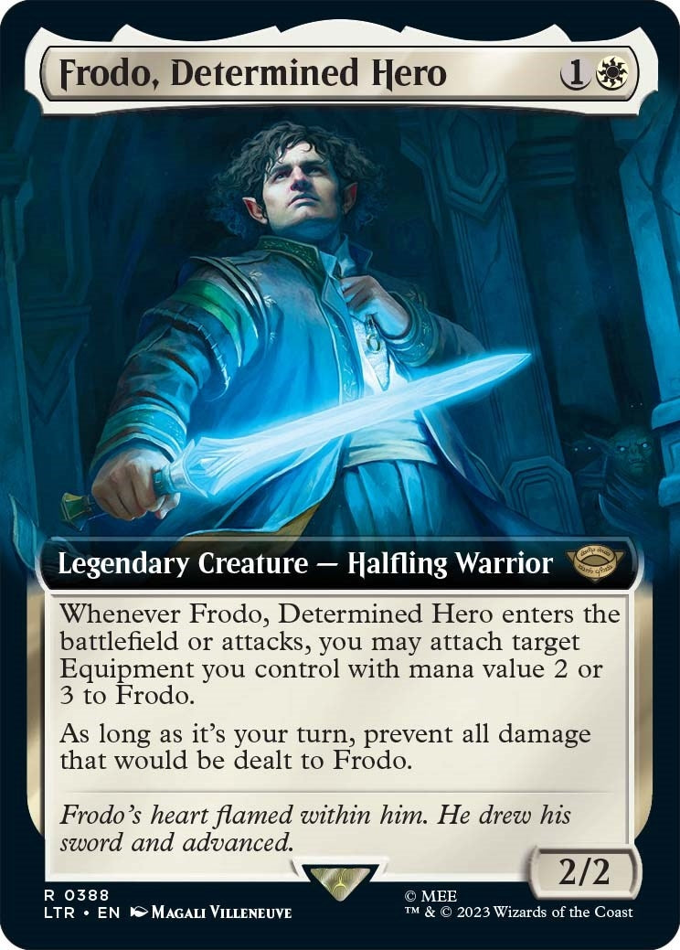 Image for Frodo, Determined Hero (Extended Art) (388) (Universes Beyond: The Lord of the Rings: Tales of Middle-earth) - Magic: The Gathering