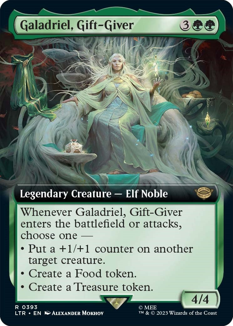 Image for Galadriel, Gift-Giver (Extended Art) (393) (Universes Beyond: The Lord of the Rings: Tales of Middle-earth) - Magic: The Gathering