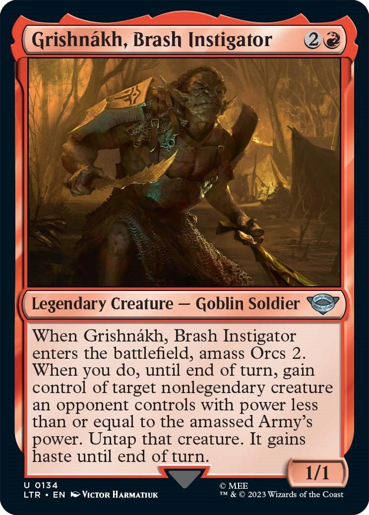 Image for Grishnakh, Brash Instigator (134) (Universes Beyond: The Lord of the Rings: Tales of Middle-earth) - Magic: The Gathering