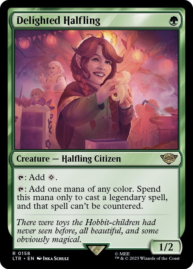 Image for Delighted Halfling (158) (Universes Beyond: The Lord of the Rings: Tales of Middle-earth) - Magic: The Gathering