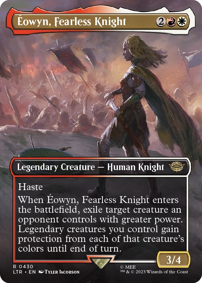 Image for Eowyn, Fearless Knight (Borderless) (430) (Universes Beyond: The Lord of the Rings: Tales of Middle-earth) - Magic: The Gathering