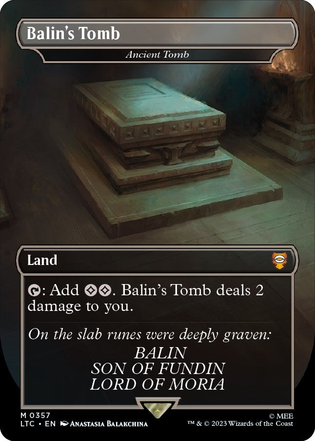 Image for Balin's Tomb - Ancient Tomb (357) (The Lord of the Rings: Tales of Middle-earth) - Magic: The Gathering
