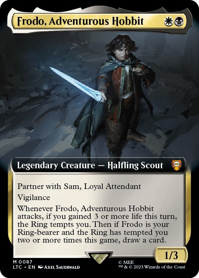 Image for Frodo, Adventurous Hobbit (Extended Art) (87) (The Lord of the Rings: Tales of Middle-earth) - Magic: The Gathering