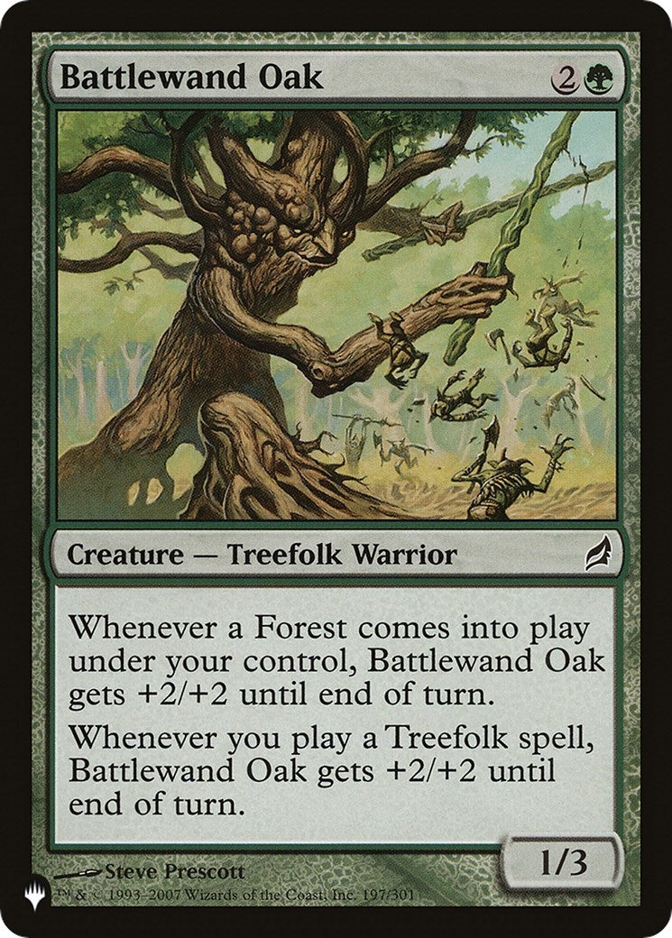 Image for Battlewand Oak (197/301) (The List Reprints) - Magic: The Gathering