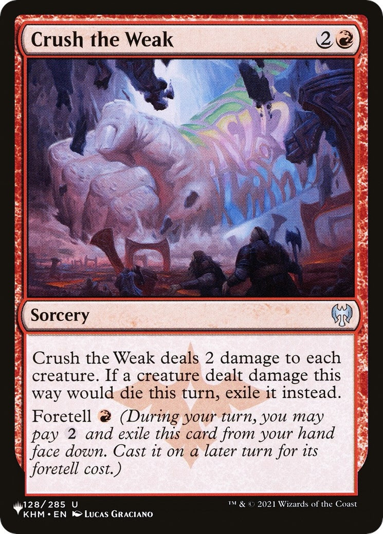 Image for Crush the Weak (128/285) (The List Reprints) - Magic: The Gathering
