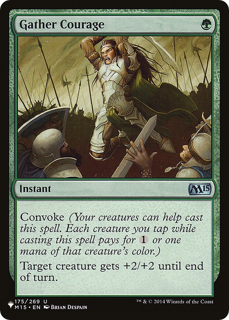 Image for Gather Courage (175/269) (The List Reprints) - Magic: The Gathering