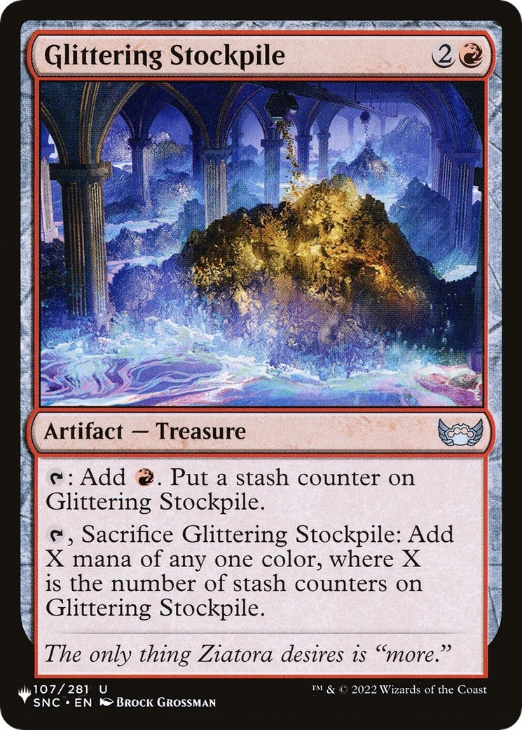 Image for Glittering Stockpile (107/281) (The List Reprints) - Magic: The Gathering