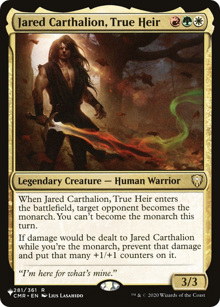 Image for Jared Carthalion, True Heir (281/361) (The List Reprints) - Magic: The Gathering