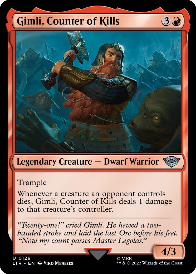 Image for Gimli, Counter of Kills (129) (Universes Beyond: The Lord of the Rings: Tales of Middle-earth) - Magic: The Gathering