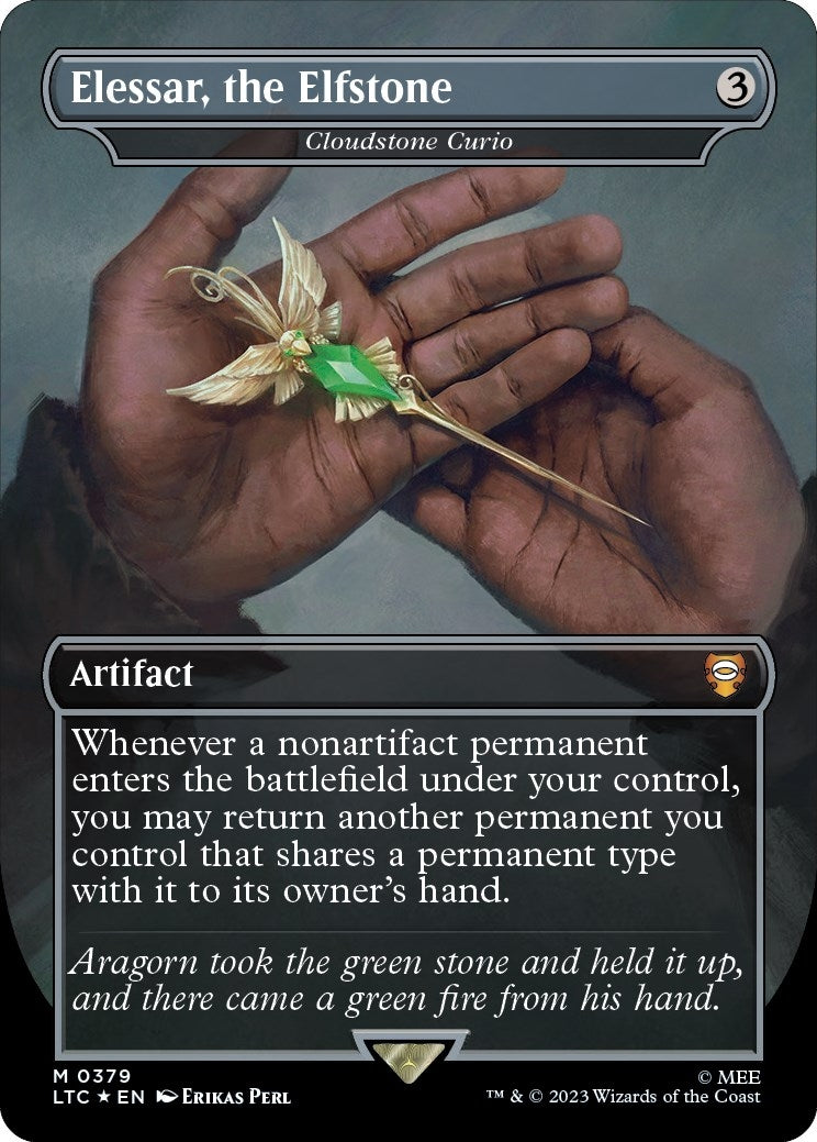 Image for Elessar, the Elfstone - Cloudstone Curio (Surge Foil) (379) (The Lord of the Rings: Tales of Middle-earth) - Magic: The Gathering