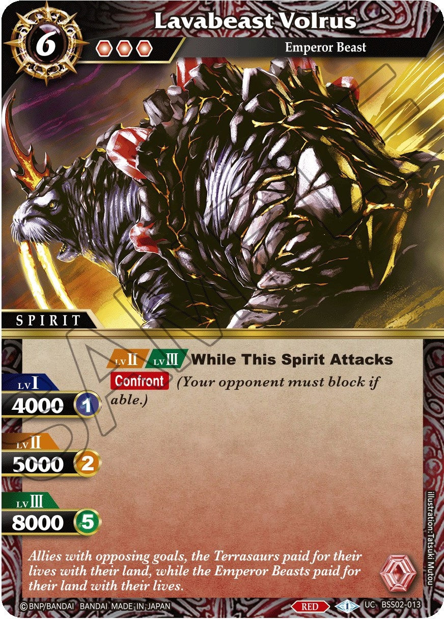 Image for Lavabeast Volrus (BSS02-013) (False Gods) - Battle Spirits Saga