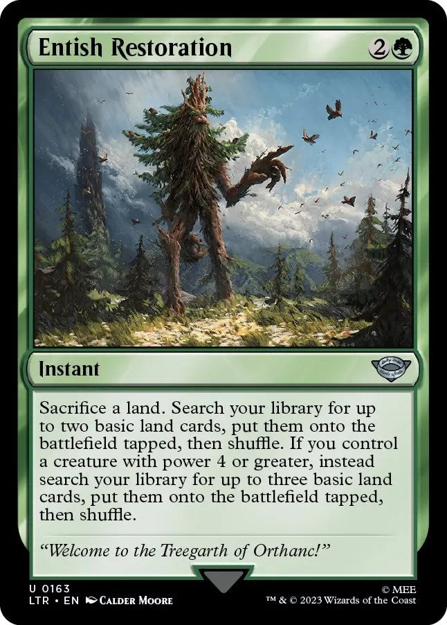 Image for Entish Restoration (163) (Universes Beyond: The Lord of the Rings: Tales of Middle-earth) - Magic: The Gathering
