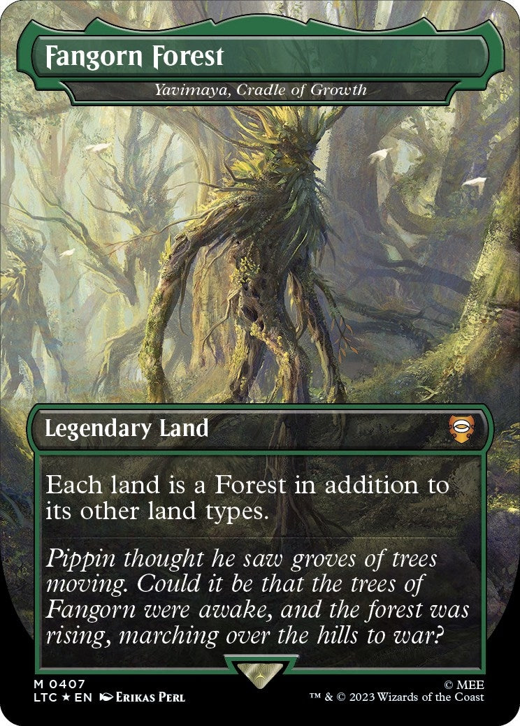 Image for Fangorn Forest - Yavimaya, Cradle of Growth (Surge Foil) (407) (The Lord of the Rings: Tales of Middle-earth) - Magic: The Gathering