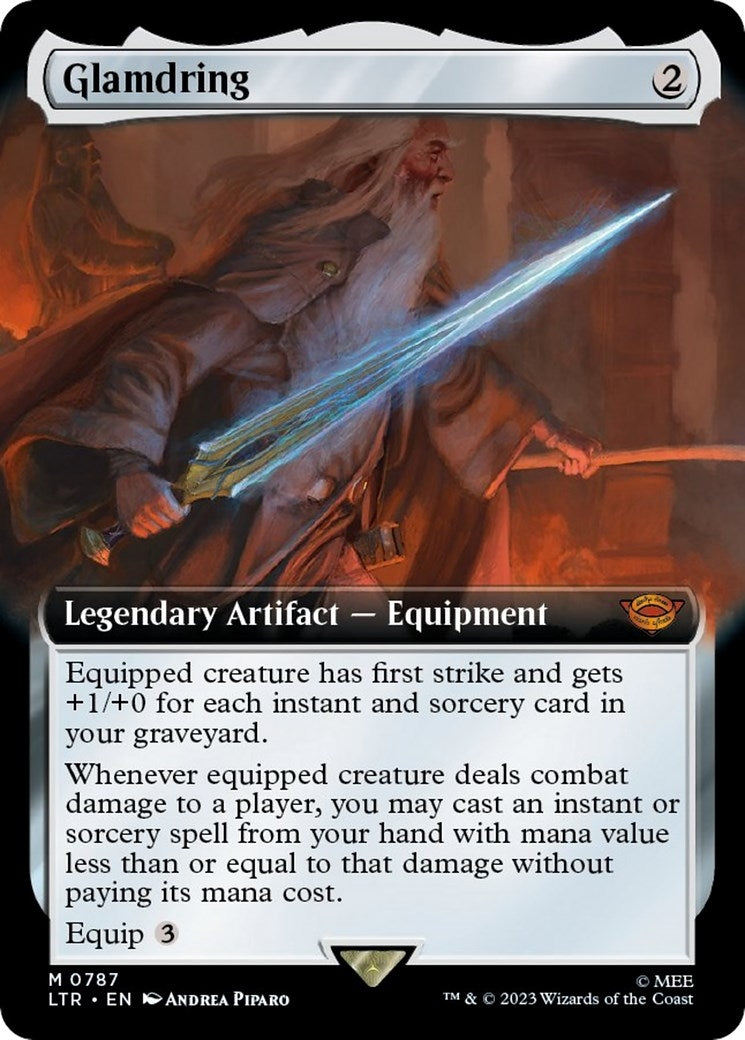 Image for Glamdring (Extended Art) (Surge Foil) (787) (Universes Beyond: The Lord of the Rings: Tales of Middle-earth) - Magic: The Gathering