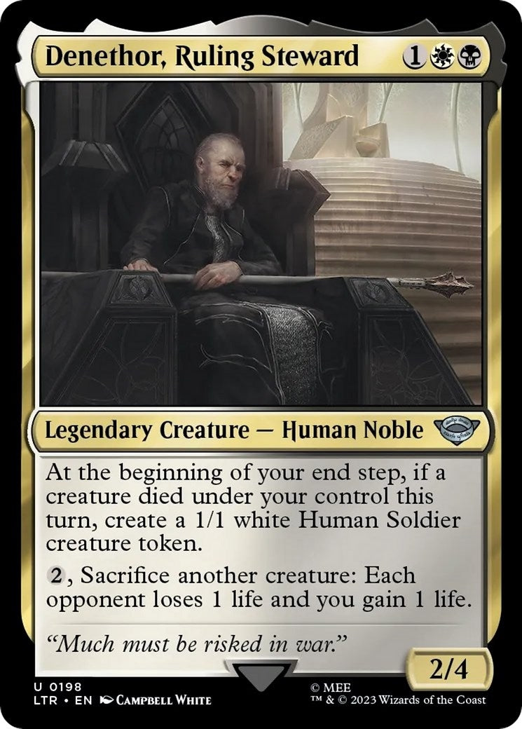 Image for Denethor, Ruling Steward (198) (Universes Beyond: The Lord of the Rings: Tales of Middle-earth) - Magic: The Gathering
