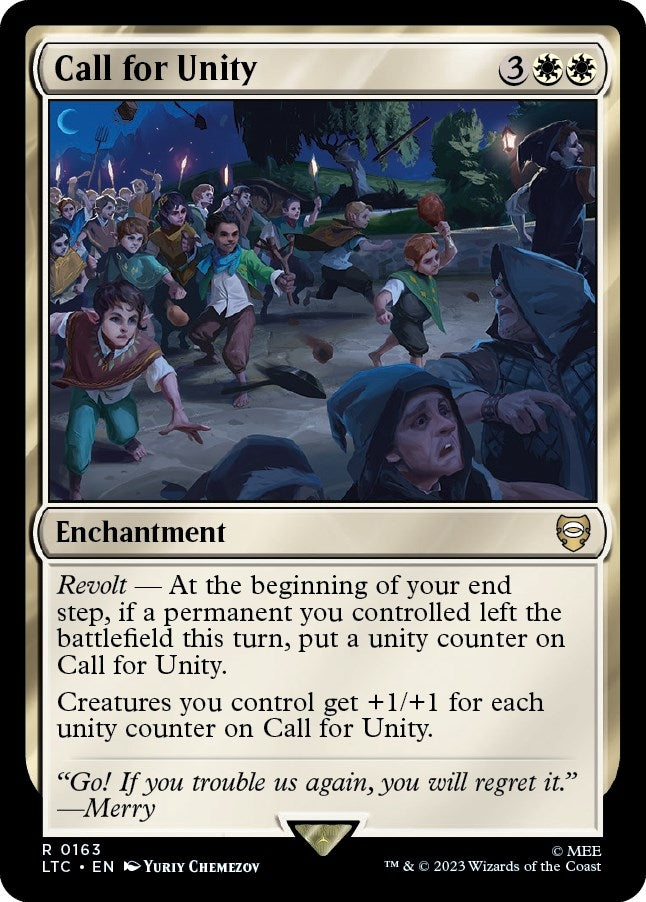 Image for Call for Unity (163) (The Lord of the Rings: Tales of Middle-earth) - Magic: The Gathering