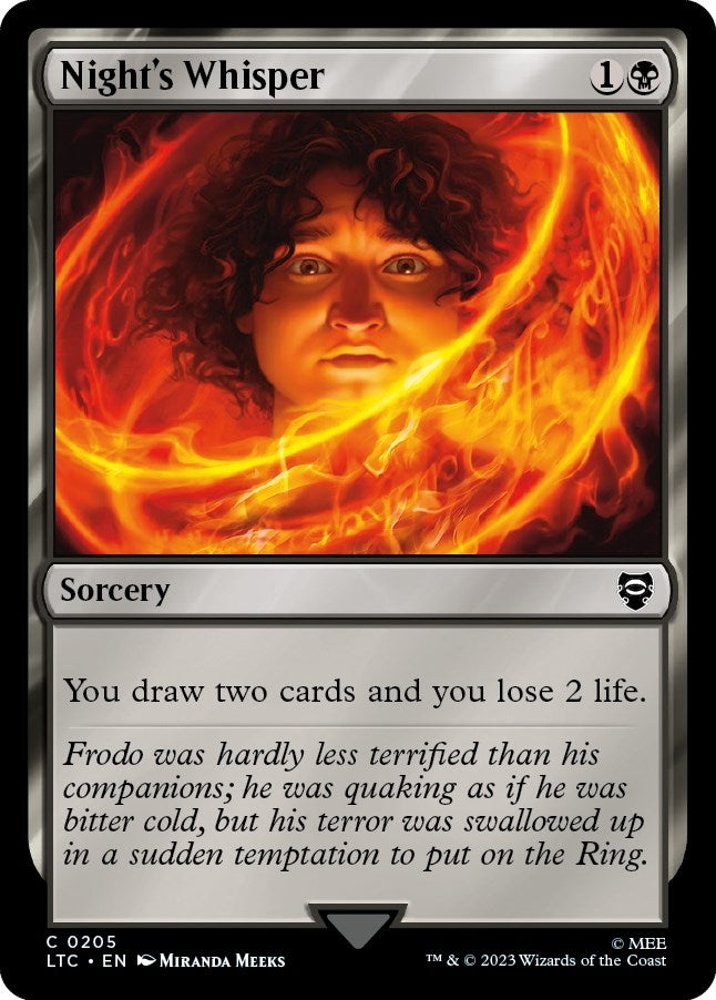 Image for Night's Whisper (205) (The Lord of the Rings: Tales of Middle-earth) - Magic: The Gathering