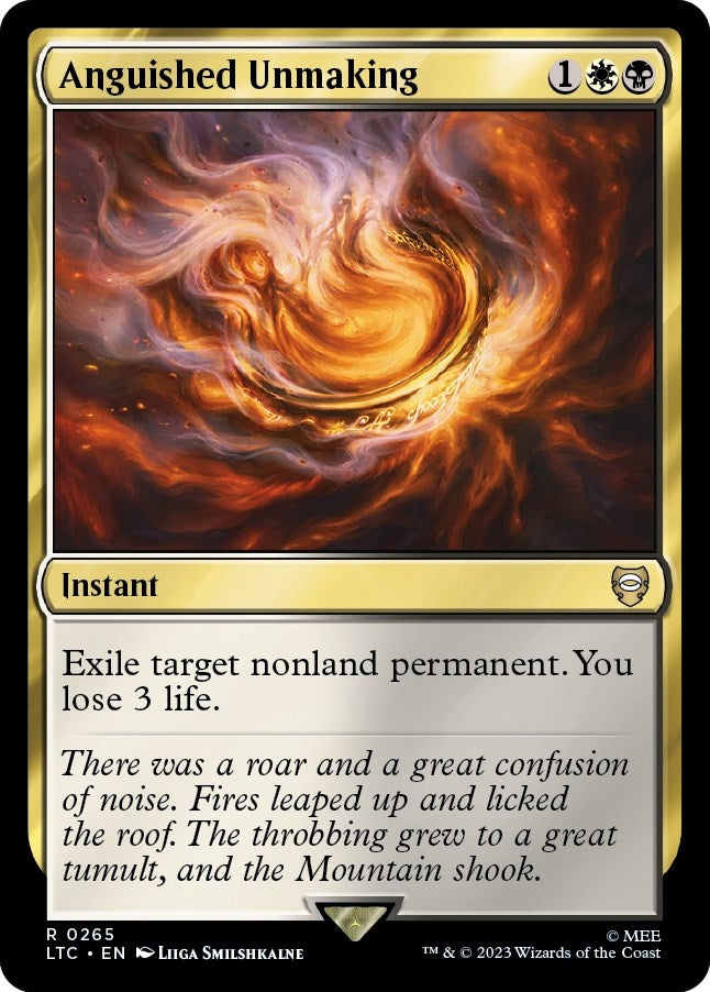 Image for Anguished Unmaking (265) (The Lord of the Rings: Tales of Middle-earth) - Magic: The Gathering