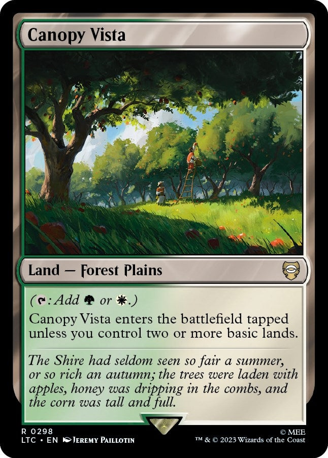Image for Canopy Vista (298) (The Lord of the Rings: Tales of Middle-earth) - Magic: The Gathering