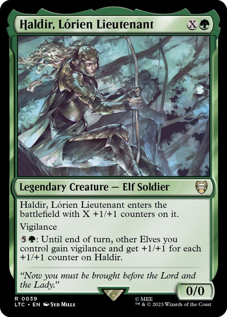 Image for Haldir, Lorien Lieutenant (39) (The Lord of the Rings: Tales of Middle-earth) - Magic: The Gathering
