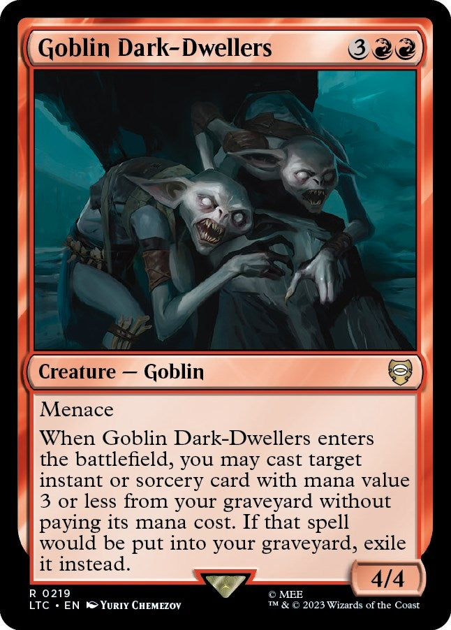 Image for Goblin Dark-Dwellers (219) (The Lord of the Rings: Tales of Middle-earth) - Magic: The Gathering