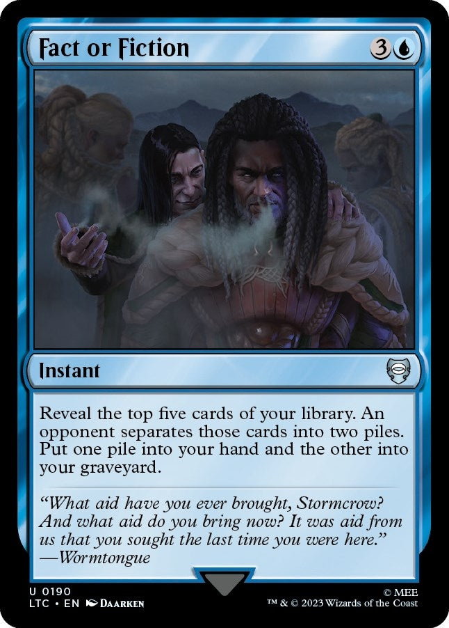 Image for Fact or Fiction (190) (The Lord of the Rings: Tales of Middle-earth) - Magic: The Gathering