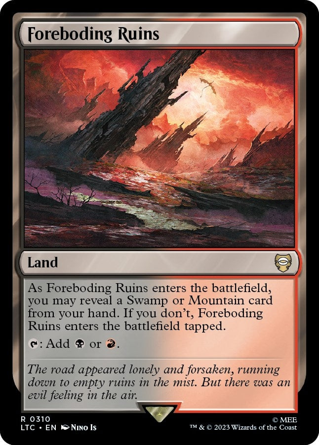 Image for Foreboding Ruins (310) (The Lord of the Rings: Tales of Middle-earth) - Magic: The Gathering