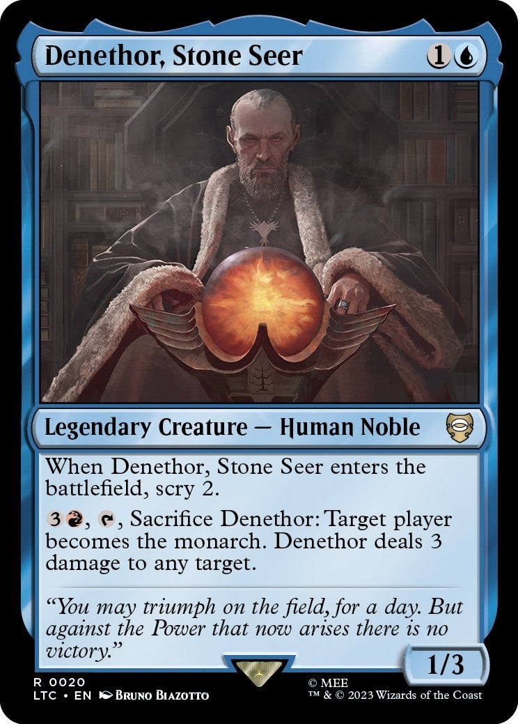 Image for Denethor, Stone Seer (20) (The Lord of the Rings: Tales of Middle-earth) - Magic: The Gathering