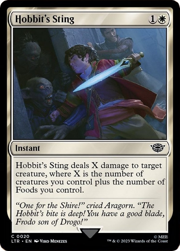 Image for Hobbit's Sting (20) (Universes Beyond: The Lord of the Rings: Tales of Middle-earth) - Magic: The Gathering