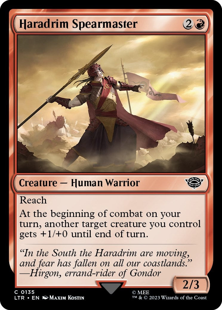 Image for Haradrim Spearmaster (135) (Universes Beyond: The Lord of the Rings: Tales of Middle-earth) - Magic: The Gathering