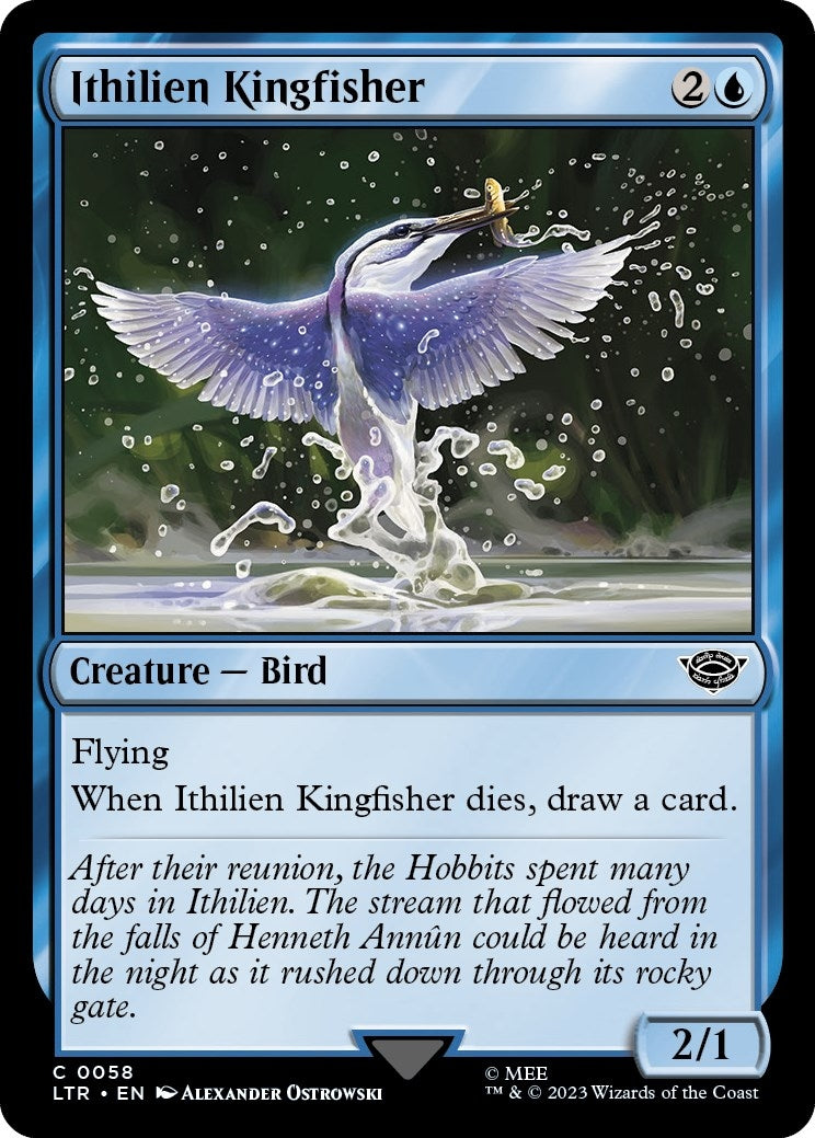 Image for Ithilien Kingfisher (58) (Universes Beyond: The Lord of the Rings: Tales of Middle-earth) - Magic: The Gathering
