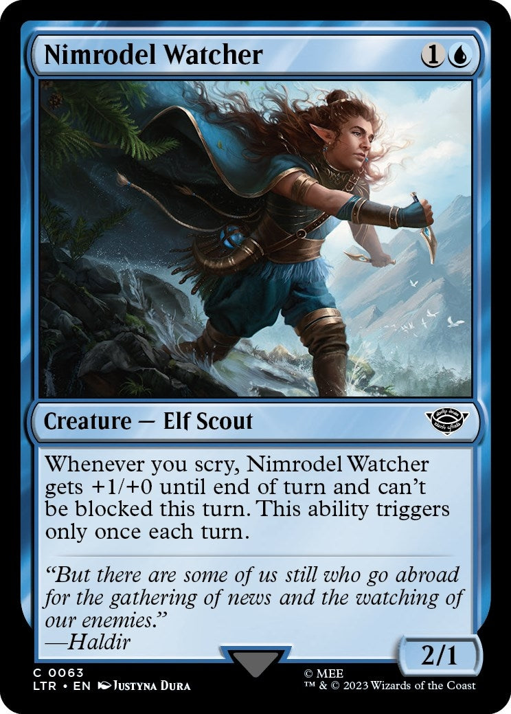 Image for Nimrodel Watcher (63) (Universes Beyond: The Lord of the Rings: Tales of Middle-earth) - Magic: The Gathering