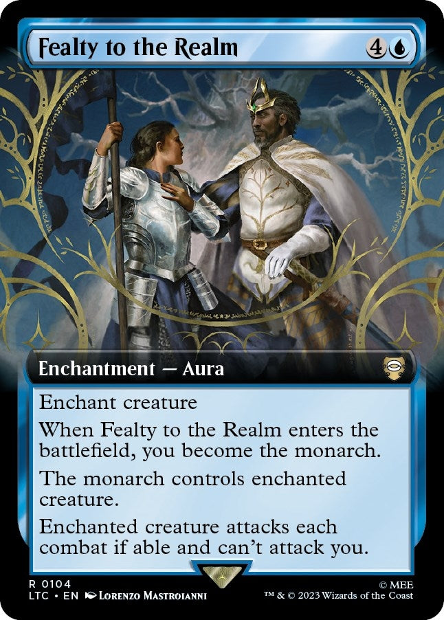 Image for Fealty to the Realm (Extended Art) (104) (The Lord of the Rings: Tales of Middle-earth) - Magic: The Gathering