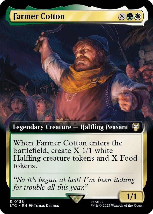 Image for Farmer Cotton (Extended Art) (138) (The Lord of the Rings: Tales of Middle-earth) - Magic: The Gathering