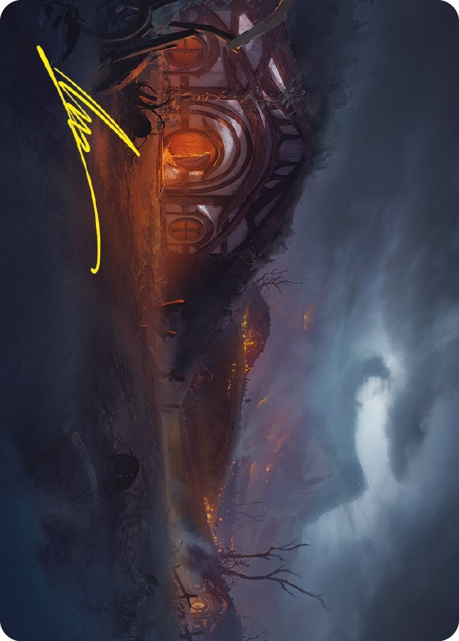 Image for Field of Ruin Art Card (Gold-Stamped Signature) (77) (Universes Beyond: The Lord of the Rings: Tales of Middle-earth) - Magic: The Gathering