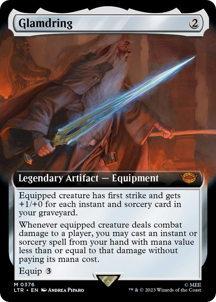 Image for Glamdring (Extended Art) (376) (Universes Beyond: The Lord of the Rings: Tales of Middle-earth) - Magic: The Gathering
