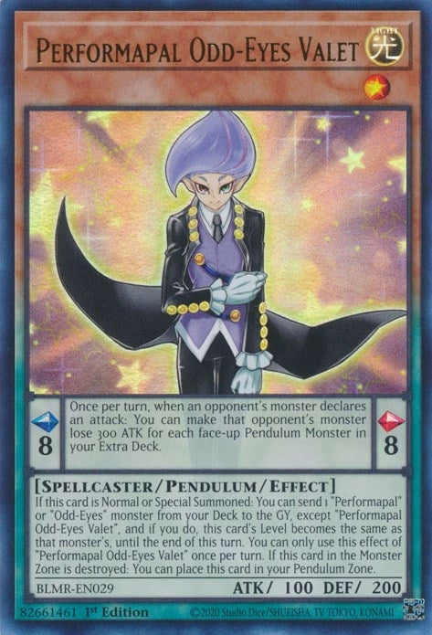 Image for Performapal Odd-Eyes Valet (BLMR-EN029) (BLMR) - YuGiOh