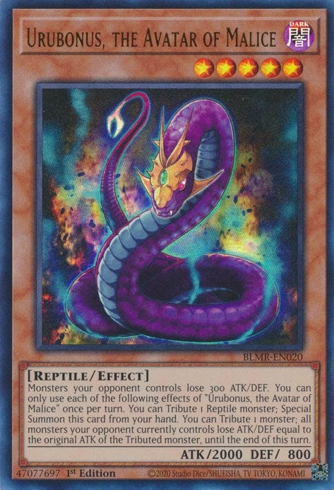 Image for Urubonus, the Avatar of Malice (BLMR-EN020) (BLMR) - YuGiOh