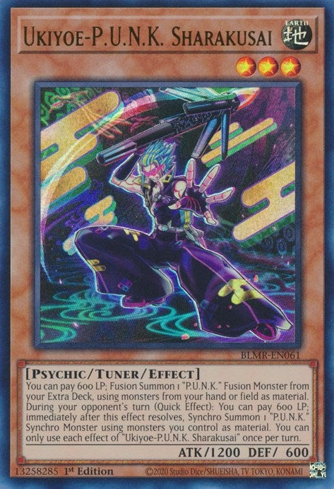Image for Ukiyoe-P.U.N.K. Sharakusai (BLMR-EN061) (BLMR) - YuGiOh