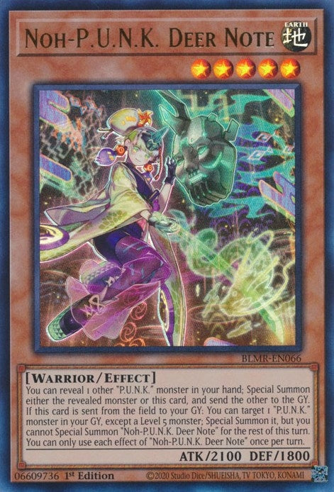 Image for Noh-P.U.N.K. Deer Note (BLMR-EN066) (BLMR) - YuGiOh