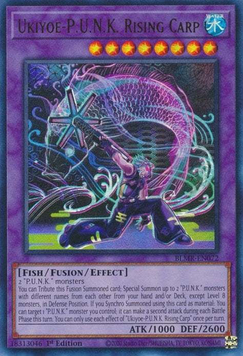 Image for Ukiyoe-P.U.N.K. Rising Carp (BLMR-EN072) (BLMR) - YuGiOh