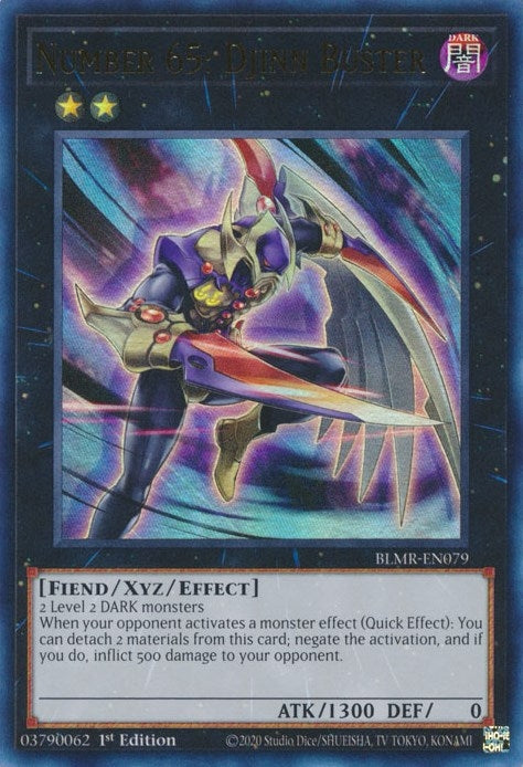 Image for Number 65: Djinn Buster (BLMR-EN079) (BLMR) - YuGiOh