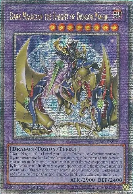 Image for Dark Magician the Knight of Dragon Magic (Quarter Century Secret Rare) (BLMR-EN001) (BLMR) - YuGiOh