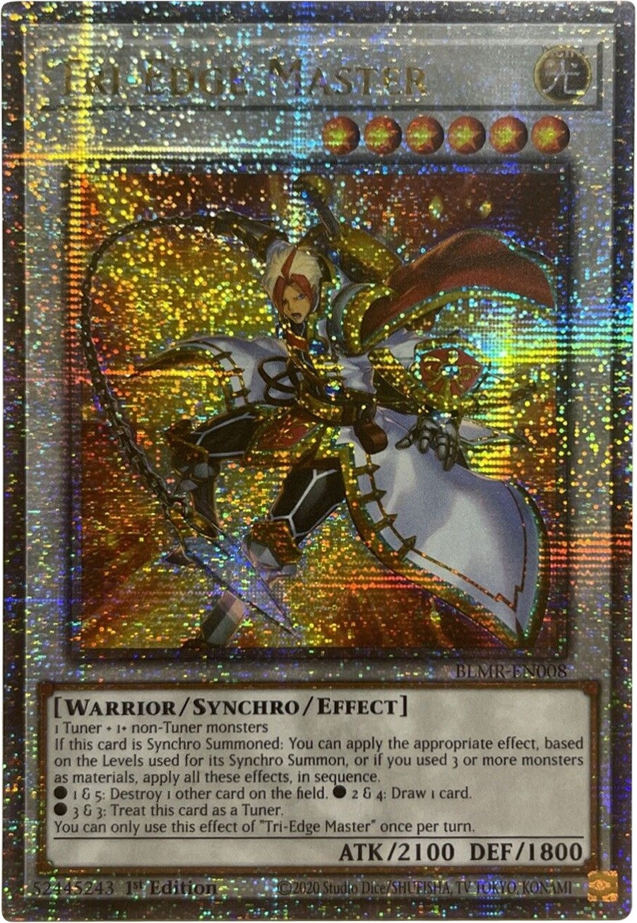 Image for Tri-Edge Master (Quarter Century Secret Rare) (BLMR-EN008) (BLMR) - YuGiOh