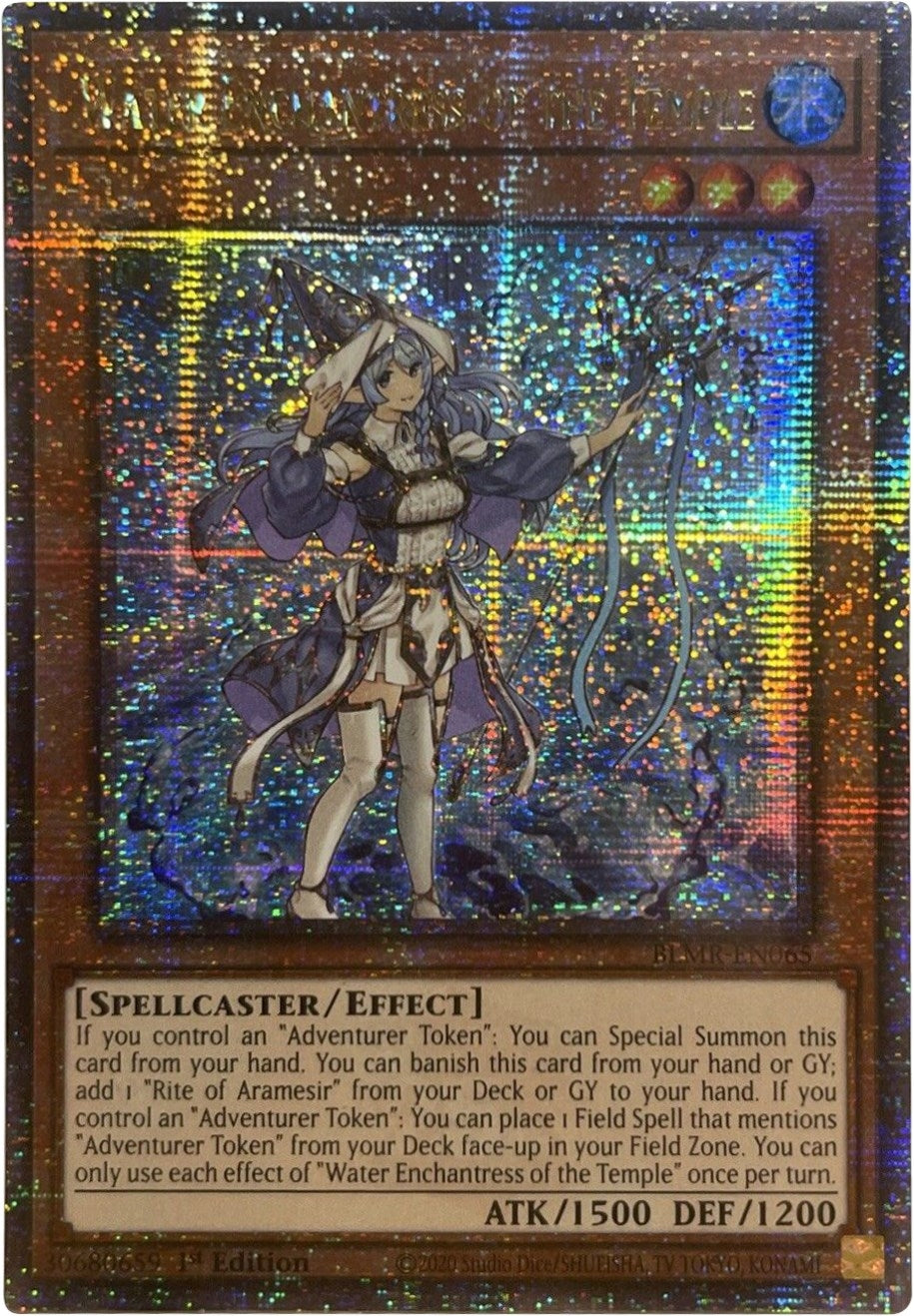 Image for Water Enchantress of the Temple (Quarter Century Secret Rare) (BLMR-EN065) (BLMR) - YuGiOh