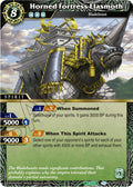 Image for Horned Fortress Elasmoth (BSS02-094) (False Gods) - Battle Spirits Saga